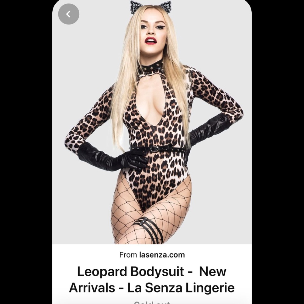 LaSenza leopard bodysuit